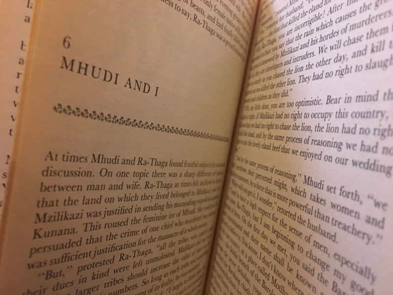 an open page of Sol T. Plaatje's book Mhudi